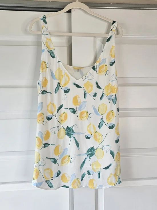 Joules Kyra Cami Top - Lemon Tree Print - Size 16 - Picture 2 of 8